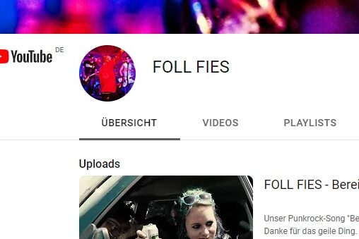 FOLL FIES auf YouTube