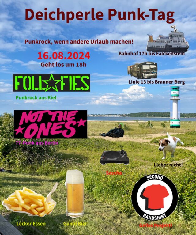FOLL FIES Deichperle Punk-Tag Second Bandshirt Kiel Punk Rock