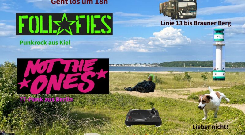 FOLL FIES Deichperle Punk-Tag Second Bandshirt Kiel Punk Rock